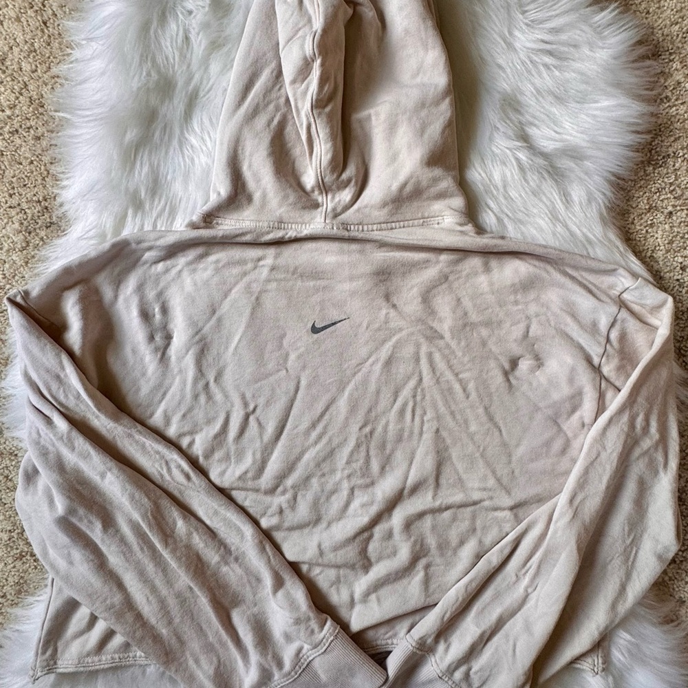 Nike Yoga Size S Women's Cropped Fleece Hoodie - Picture 4 of 10